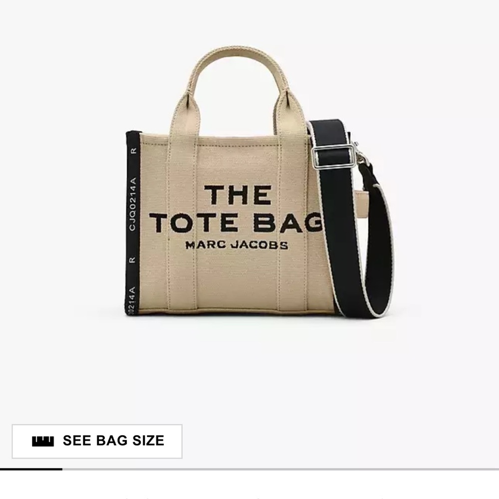 Marc Jacobs Beige and Black Tote Bag